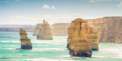 Australie - Formation rocheuse les douze apôtres sur la côte de New South Wales