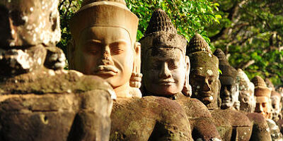 Statues à Angkor Thom - Cambodge