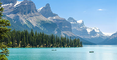 Canada - Vue sur le lac Moraine et la montagne dans le parc national de Banff