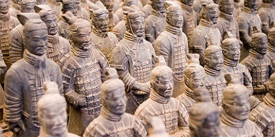 Chine - Statues de l'armée impériale de terre cuite au mausolée de l'empereur Qin