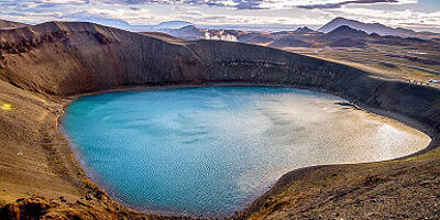 Lac de cratere Viti, Krafla, Islande