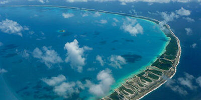 Vue aérienne de Tikehau - Polynésie Française