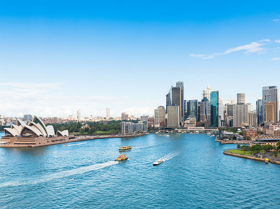 Australie - Vue sur les grattes-ciel et le Sydney Opera House
