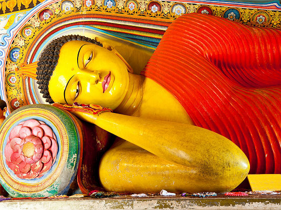 Bouddha dans le temple Isurumuniya à Anurâdhapura - Sri Lanka
