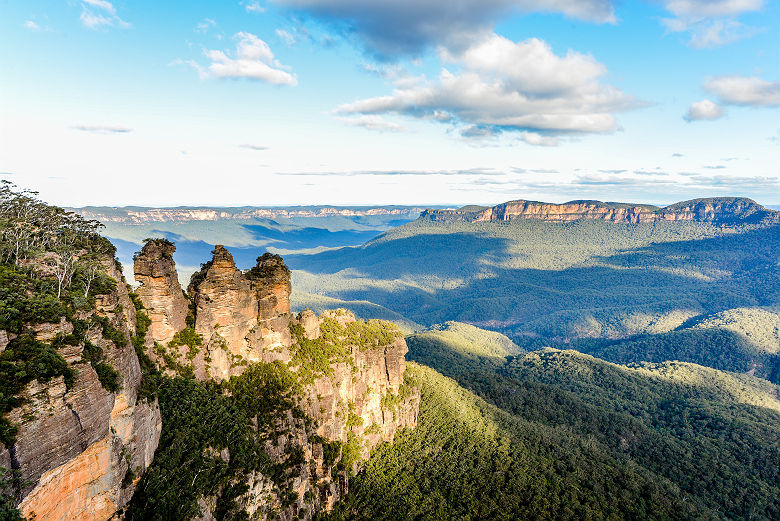Vue sur les three sisters et les blue Mountains - Australie